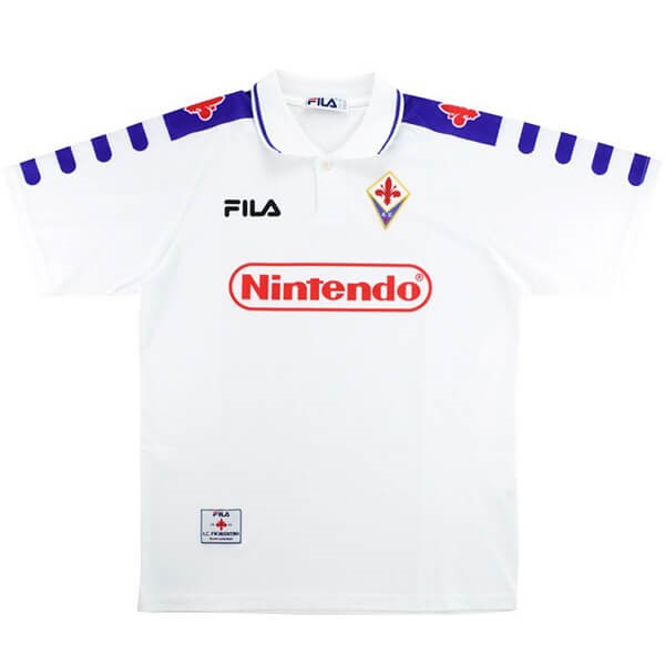 Camiseta Fiorentina FILA Replica Segunda Ropa Retro 1998 1999 Blanco